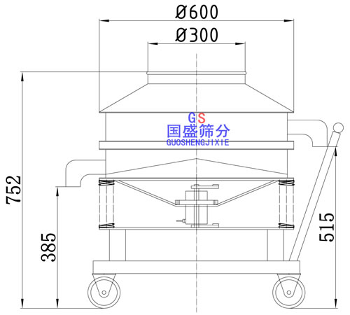 高頻篩分機圖紙